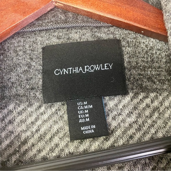 Cynthia Rowley long wool plaid jacket - Picture 12 of 12